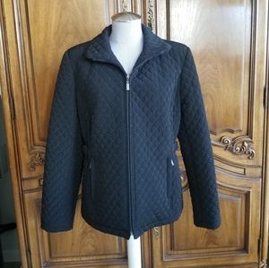 Gallery quilted black jacket
